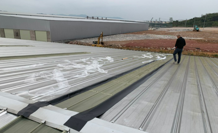 怀集厂房屋面防水维修案例